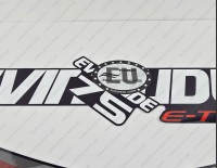 Evinrude 75HP E-tec 2014-2015 Blue Cowl Outboard Decal Kit